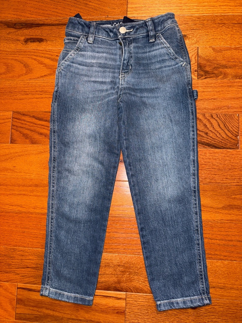 Cat & Jack Denim Ankle Straight Stretch Carpenter Jeans 6